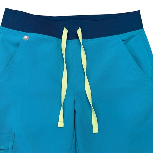 Figs Womens Scrub Pants XS Blue Technical Collection Jogger Tapered Drawstring - Picture 4 of 10